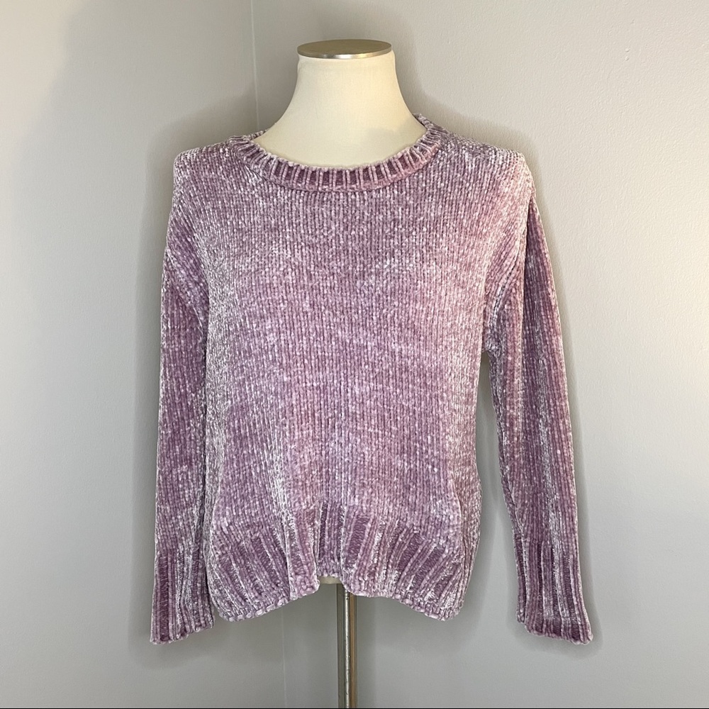 Philosophy Berry Chenille Knit Pullover Sweater